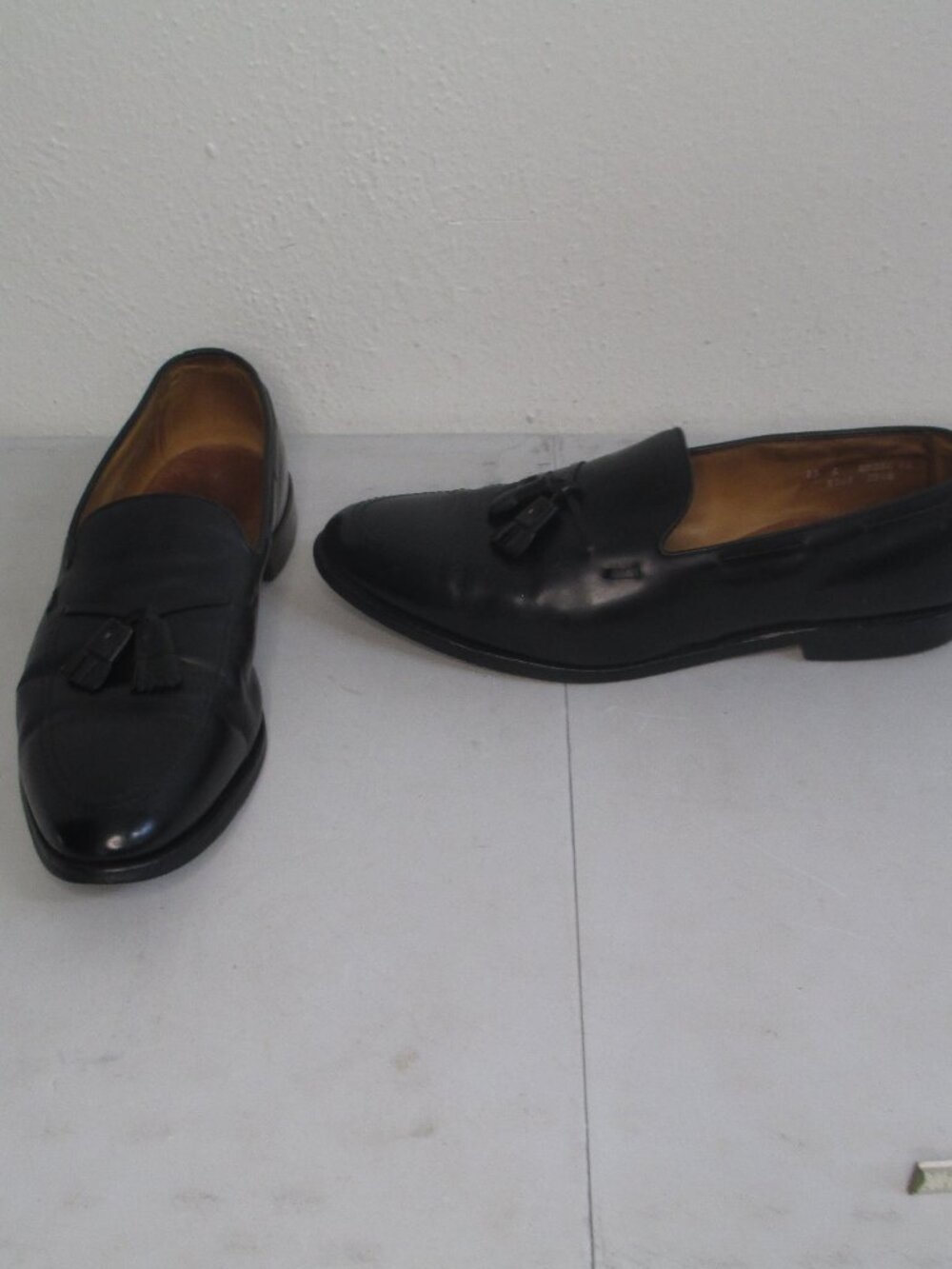 Allen Edmonds Grayson Loafers Mens Black Tassel Size 15 E ( WIDE ) Shoes